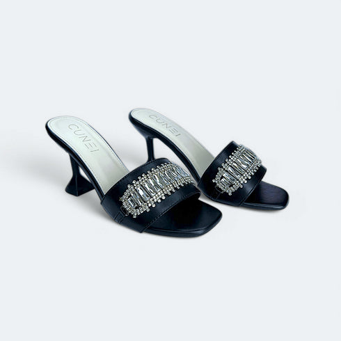 Black Crystal Heels - cunei